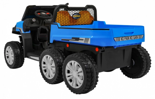 Bauernhofauto für 2 Kinder Blau + 4x4 + Fernsteuerung + Kipper + LED Audio