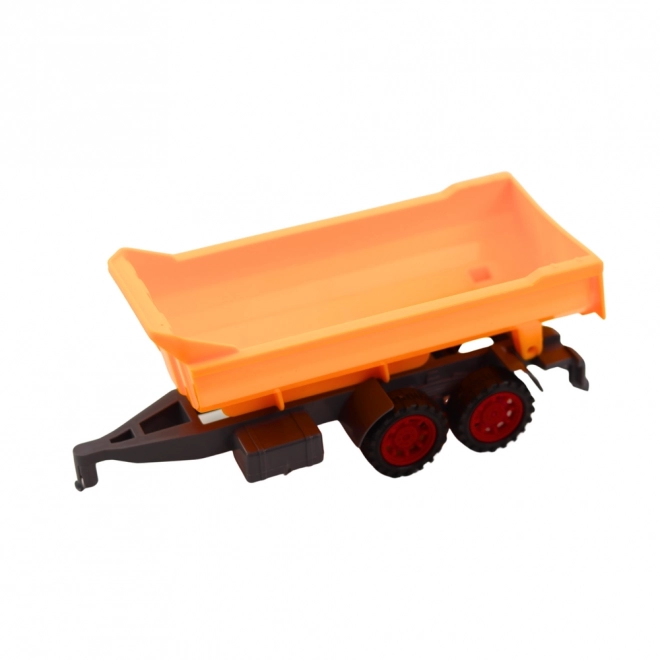 Traktor mit Anhänger und Futterwagen