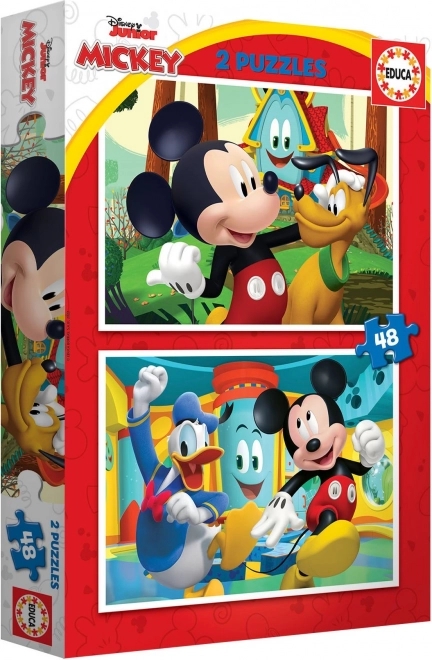 Educa Puzzle: Mickey Mouse im Vergnügungspark