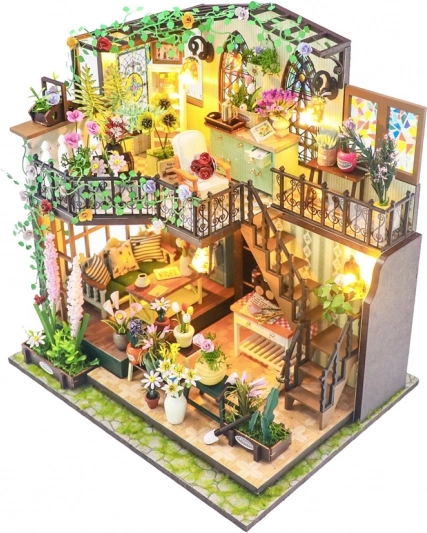 Miniaturhaus von Darcys Blumendomizil