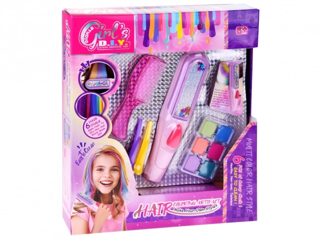 Bunte Haarkreide-Set