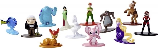 Metallische Minifiguren mit detailreicher Ausführung