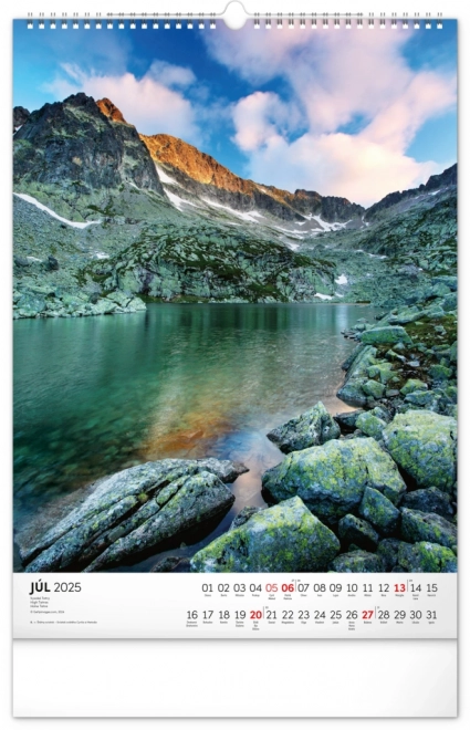 Notique Wandkalender Tatry 2025