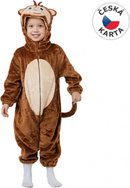 Karnevalskostüm Äffchen für Kinder, Größe 92-104 cm