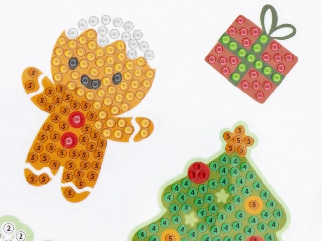 Grafix Diamant-Malerei Weihnachtssticker Set