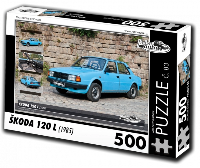 Retro-Autos Puzzle Škoda 120 L 1985 500 Teile