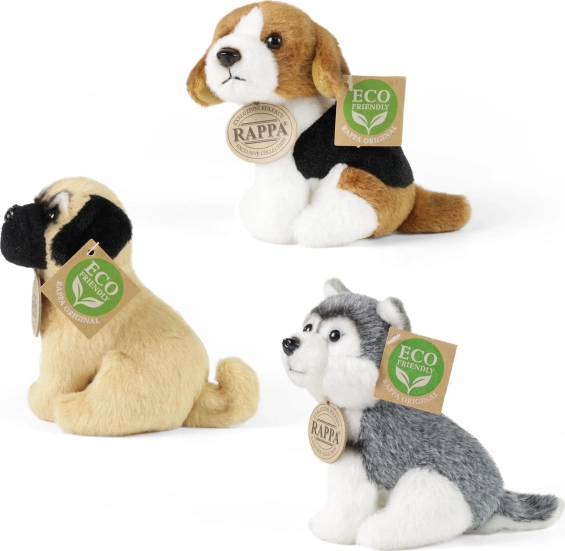 Realistische Rassen: Beagle, Mops und Husky