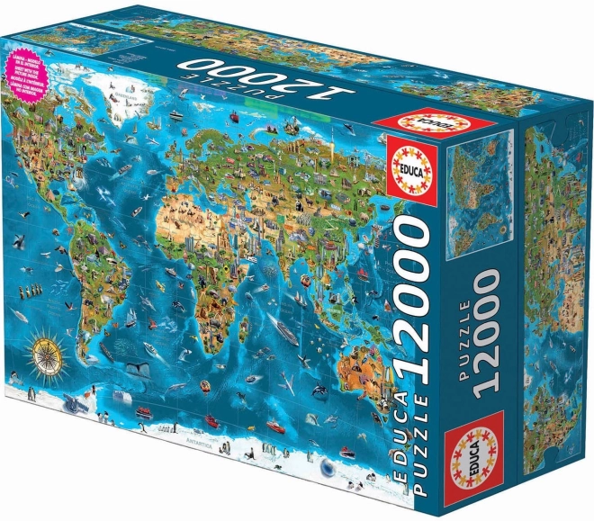 Educa Puzzle Wunder der Welt 12000 Teile