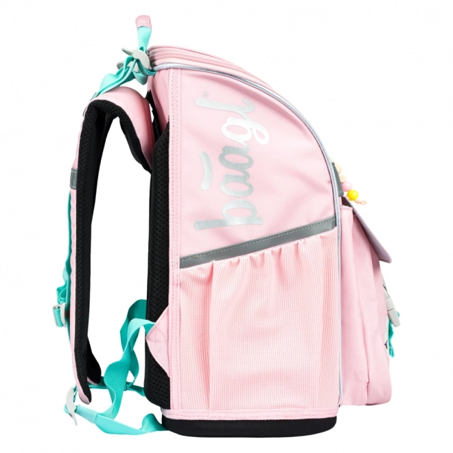 Baagl Schulrucksack-Set Zippy Rosa