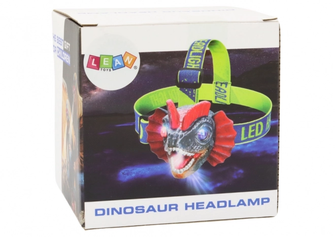 Dinozaur Kopflampe mit verstellbarem Band und LED-Technik