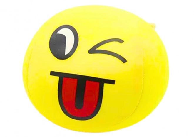 Gelber Emoji-Ball 9cm