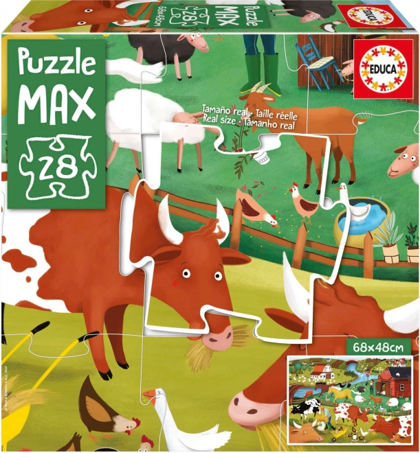 Bauernhof Puzzle mit 28 Teilen