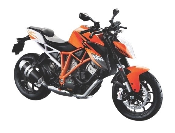 Motorradmodell mit Ständer KTM 1290 Super Duke R im Maßstab 1:12