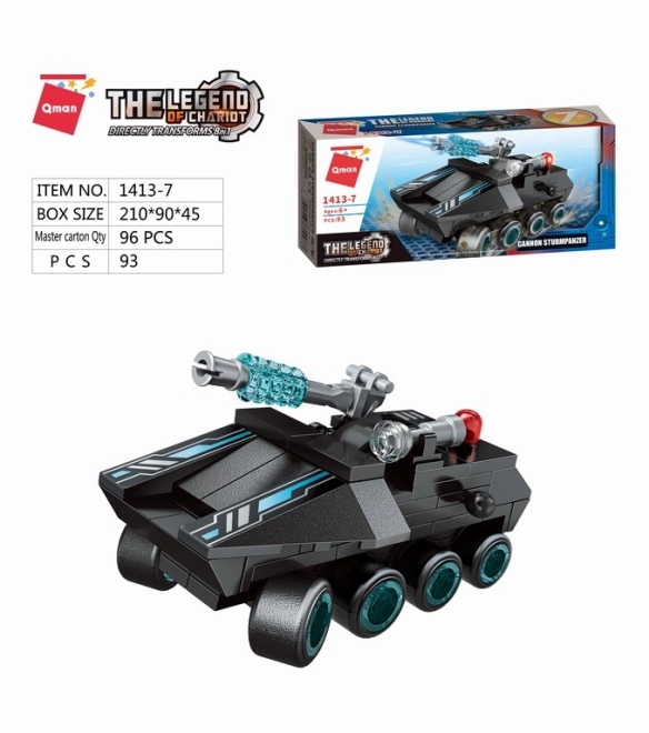 Qman Schattenpuls Kampfwagen Spieleset 8in1