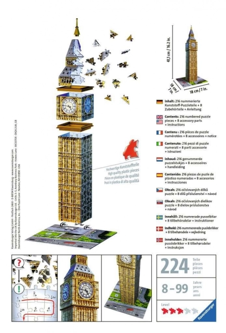 Big Ben 3D Puzzle 216 Teile