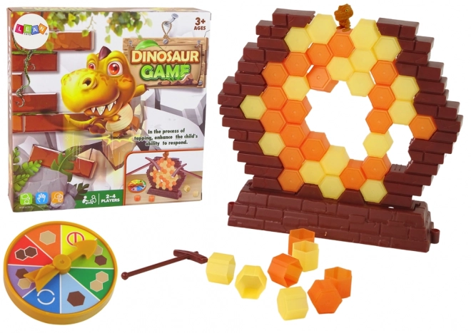 Geschicklichkeitsspiel Dino in Schwierigkeiten