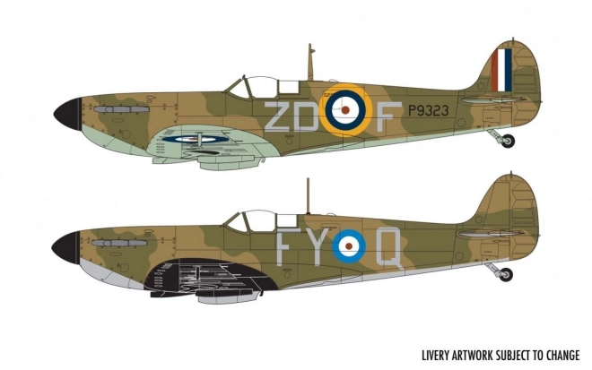 Modellbausatz Supermarine Spitfire Mk.1a im Maßstab 1:48