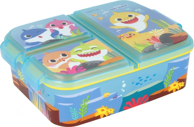 Lunchbox Baby Shark mit mehreren Fächern