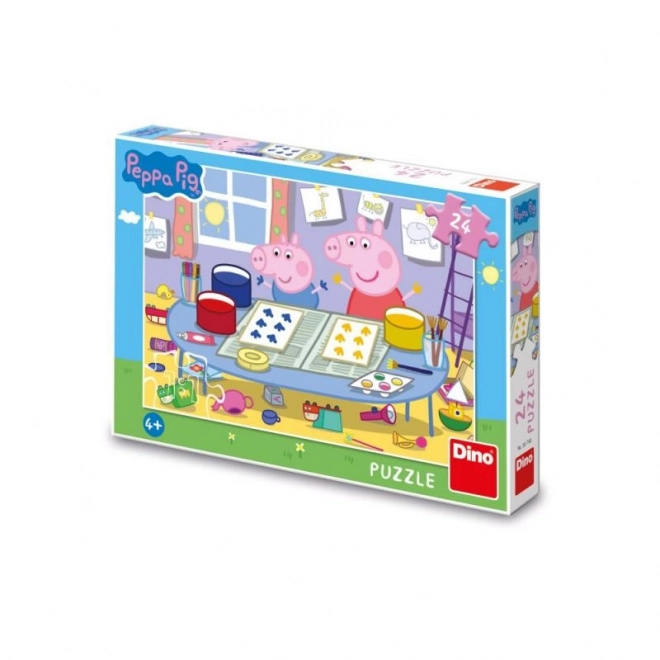 Peppa Pig Puzzle-Hersteller mit 24 Teilen