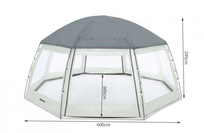 Poolzelt 600 x 600 x 295 cm BESTWAY 58612