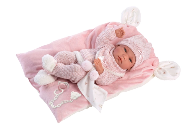 Llorens New Born Babypuppe - Realistische Vinylpuppe 40 cm