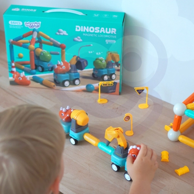 Magnetische Konstruktionsspielzeug Dinosaurier Set