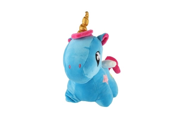 Plüsch Einhorn Blau 24cm