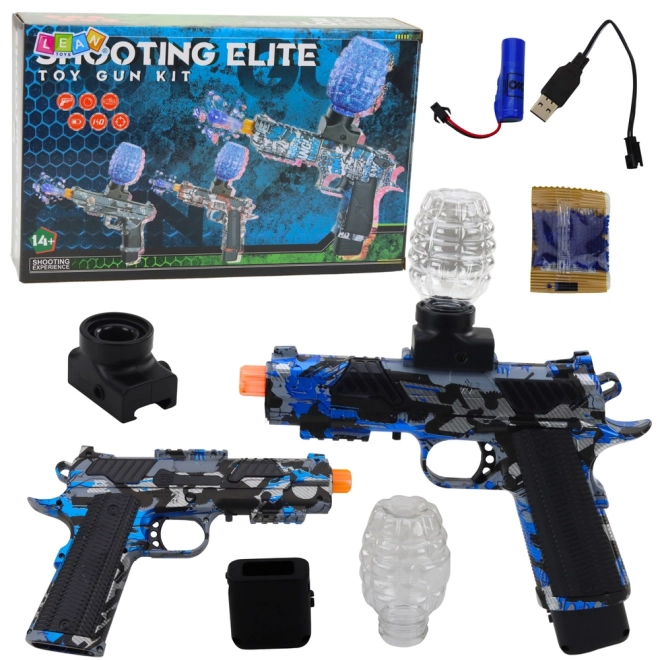 Elektrische Wasserperlenpistole Blaues Graffiti
