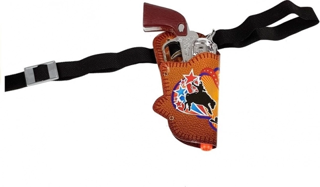 Revolver mit Holster und verstellbarem Gürtel