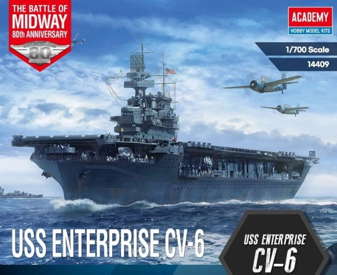 Plastikmodell USS Enterprise CV-6 Schlacht um Midway