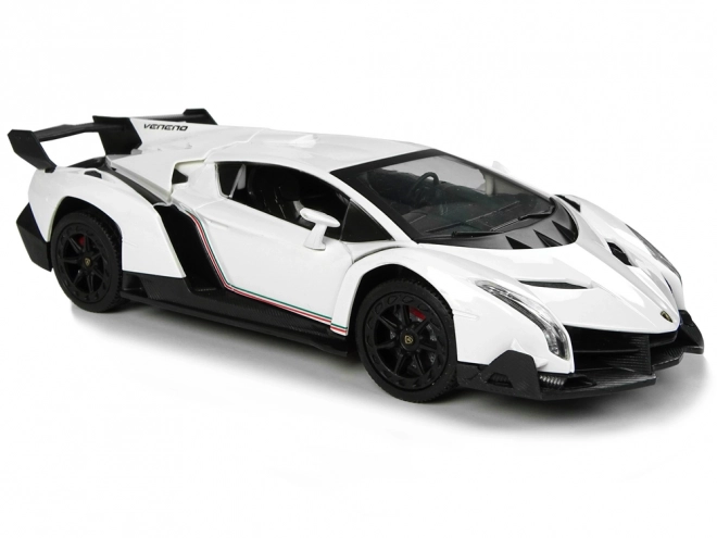 Fernebbildauto Lamborghini Veneno Weiß 1:24 mit Lichtern