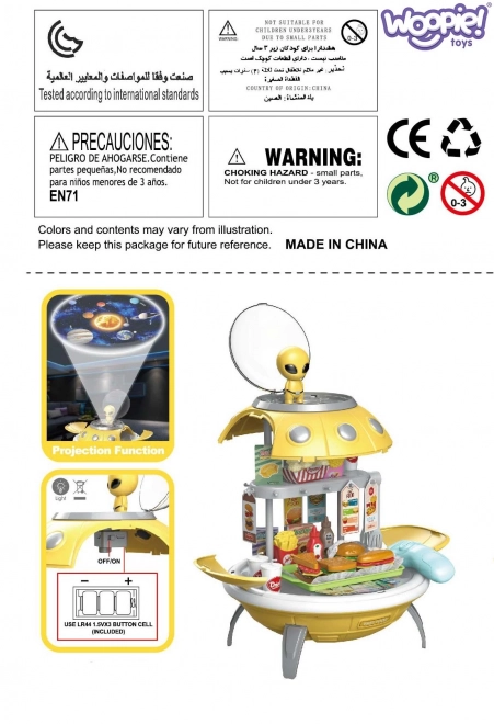 Woopie UFO Fast Food 3in1 Spielzeug