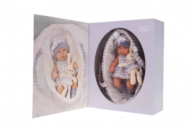 Puppen-Set Baby mit Zubehör Lila