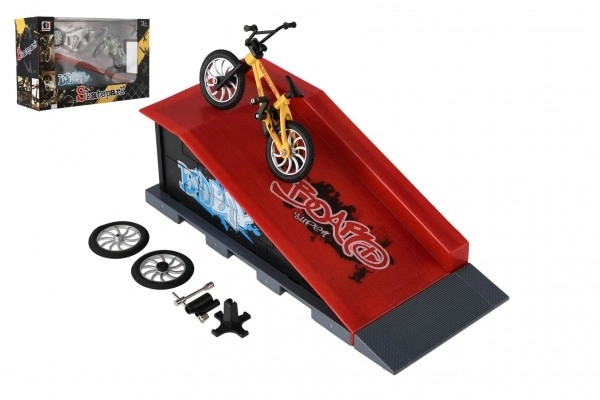 Finger Skatepark Set mit Rampe und Zubehör