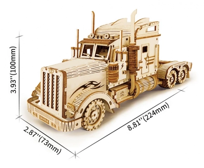 Rokr 3D Holzpuzzle Schwerer Truck