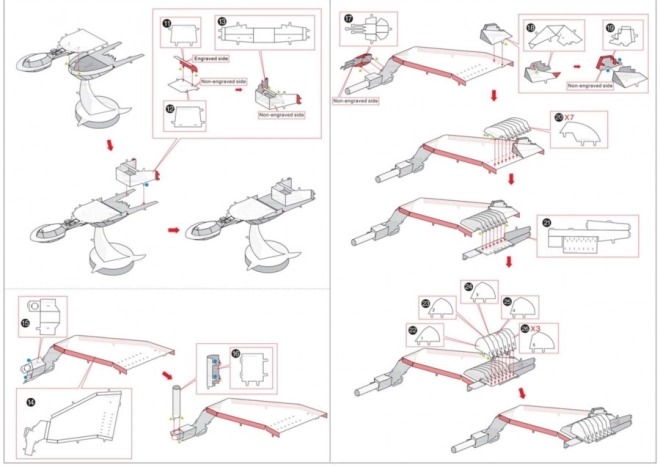 3D-Puzzle Star Trek: Klingon Bird of Prey