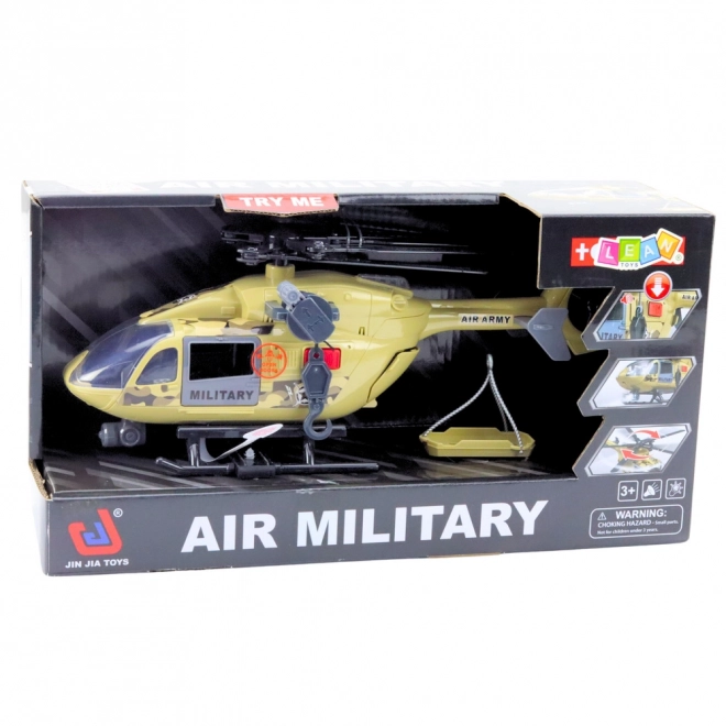 Militärischer Spielzeughubschrauber mit Licht und Sound 1:14
