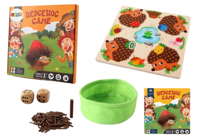 Lernspiel Holz Igel Mathematik