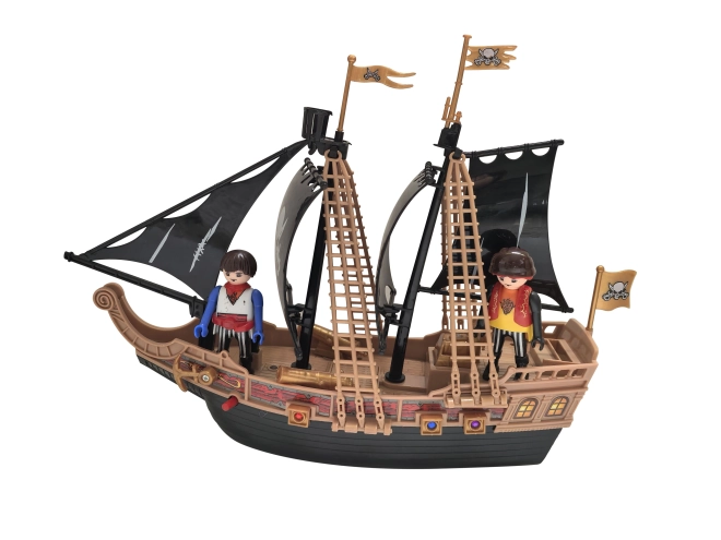 Piratenboot mit Figuren und Effekten