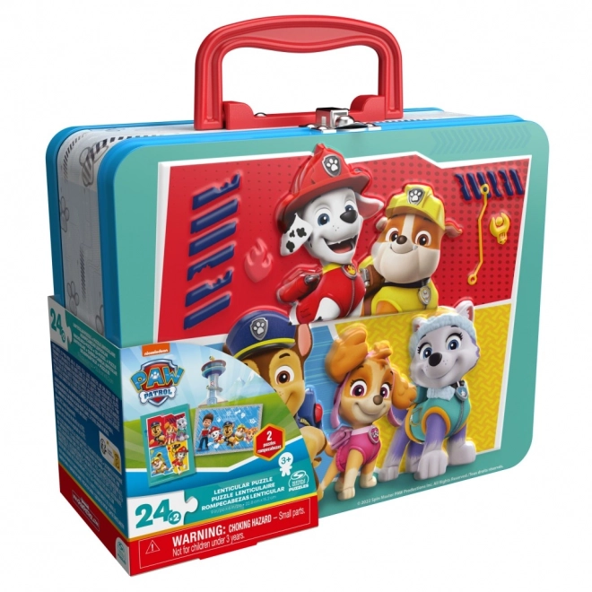 Paw Patrol Puzzle in Blechdose