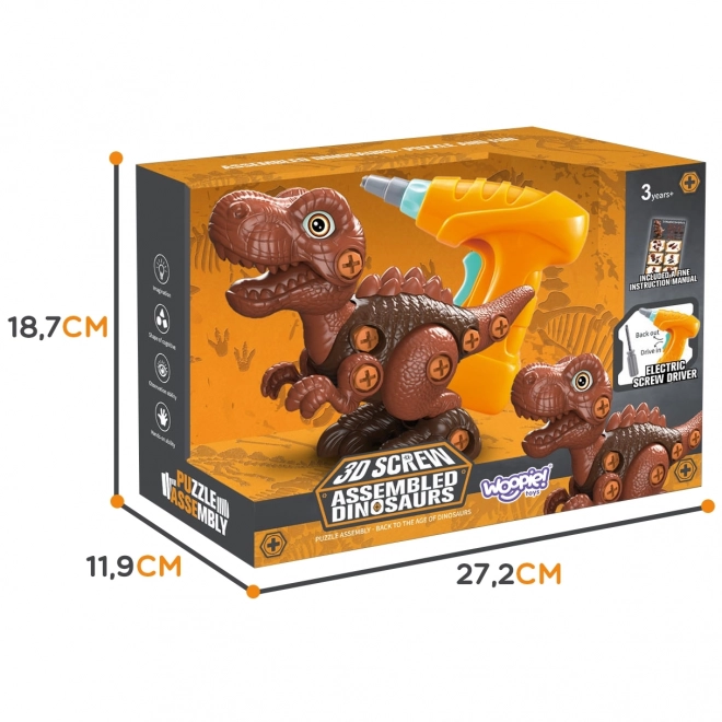 Dinosaurier zum Zusammenbauen mit Bohrer 31 Stk