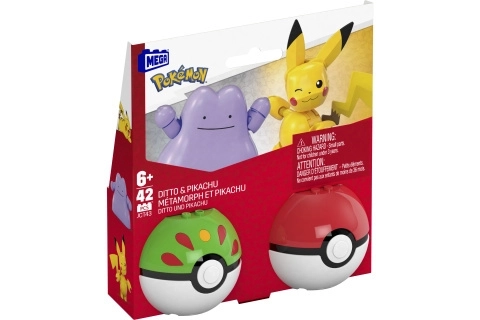 Mega Pokémon Pokéball mit Pikachu und Ditto