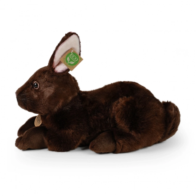 Liegender brauner Kuschel-Hase 36 cm umweltfreundlich