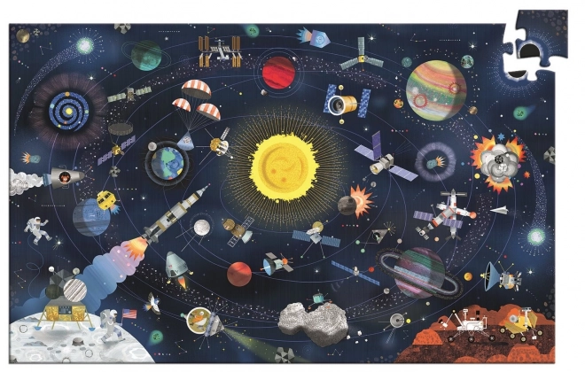 DJECO Beobachtungspuzzle: Universum 200 Teile