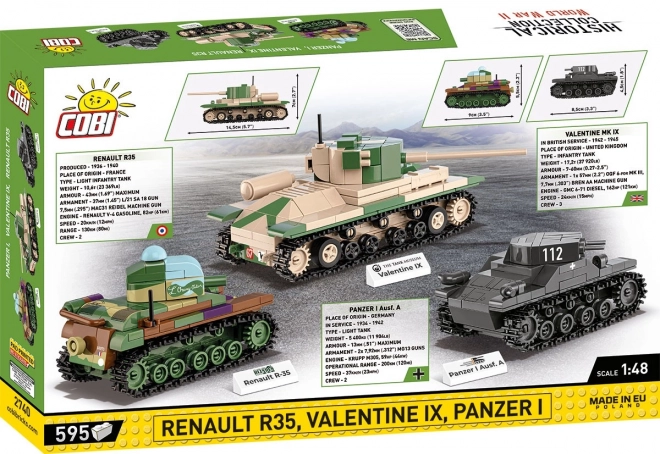 Cobi Bausatz Dreierpack Panzer