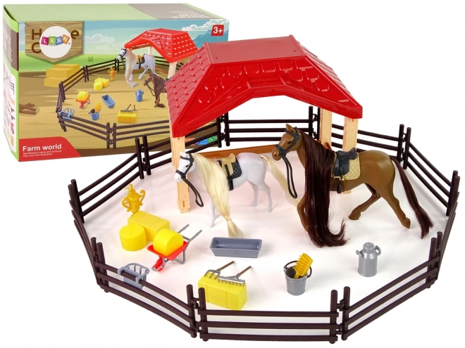 Pferdepflege und Bauernhof Spielset