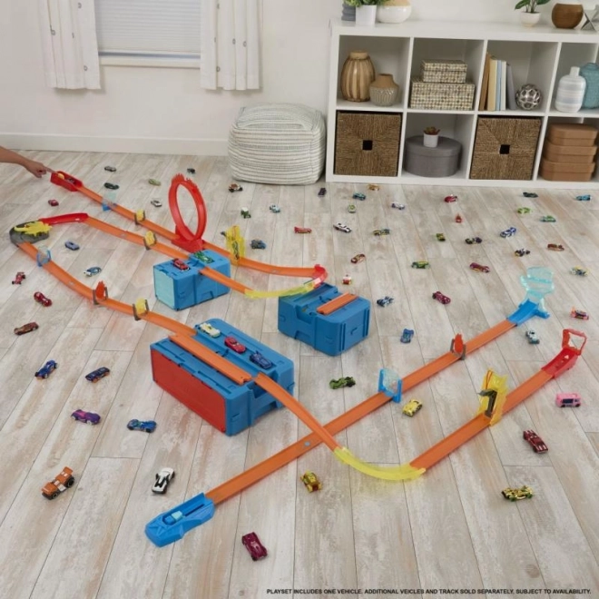 Hot Wheels Track Builder Feuer-Bahnsystem