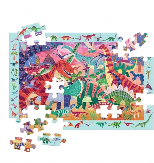 Puzzle Majestätische Dinosaurier 64 Teile