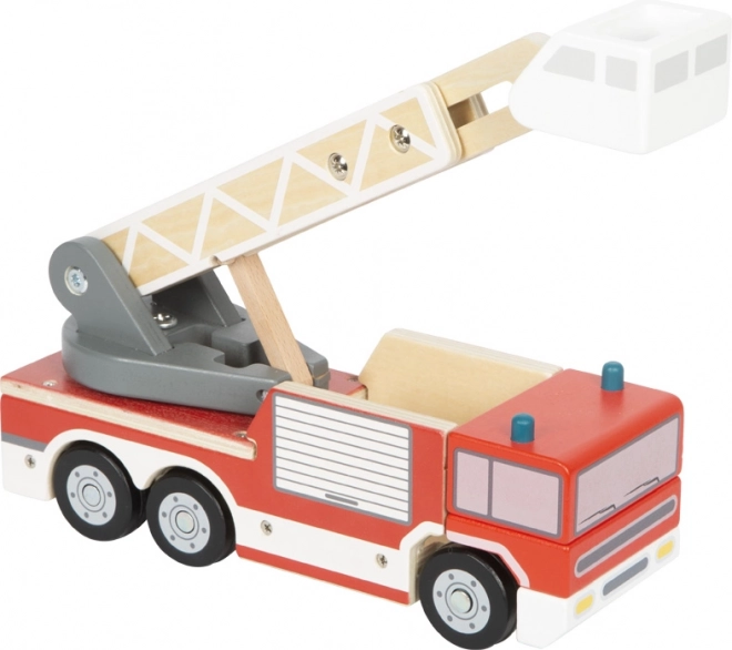 Feuerwehrauto mit drehbarer Leiter für Kinder