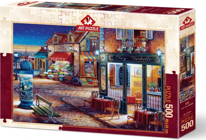 Kunstpuzzle Café Chez Michelle 500 Teile
